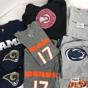 Lot of 10 Youth Sports Team Tops Shirts Tanks NWT